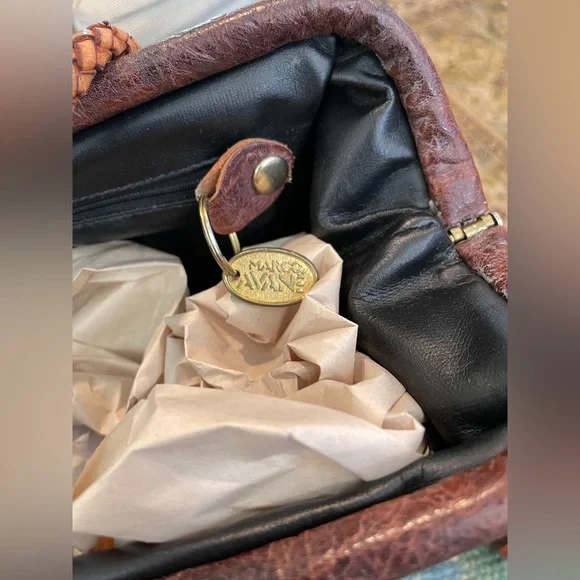 Marco Avante Killim Carpet Multicolor Southwestern Patterned Tote Bag Vintage - Picture 9 of 14